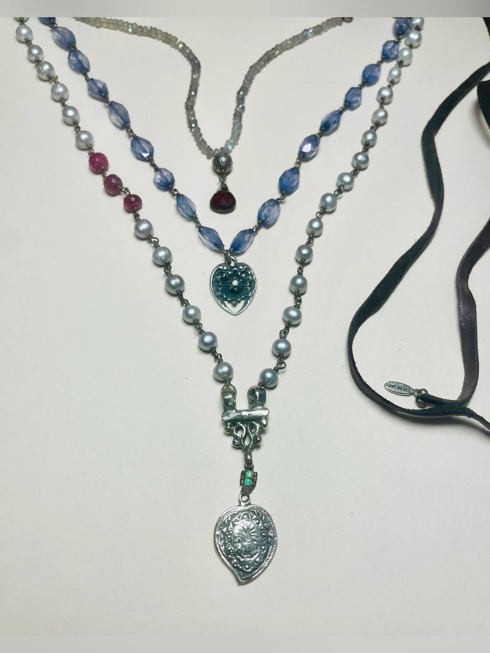 New! Love Heals Layered Heart Pendant Necklace